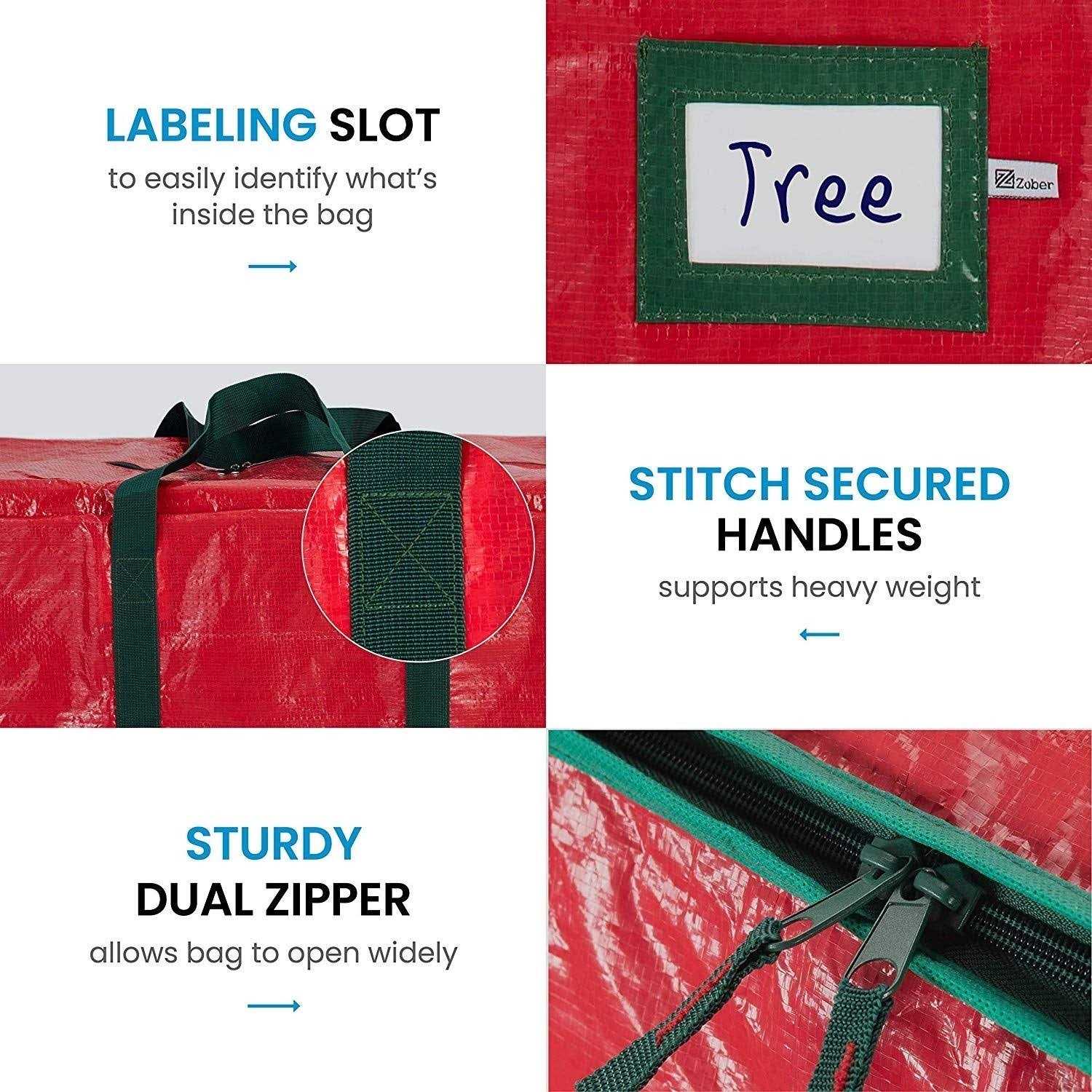 Zober Artificial Christmas Tree Storage Bag Fits Up Holiday Trees