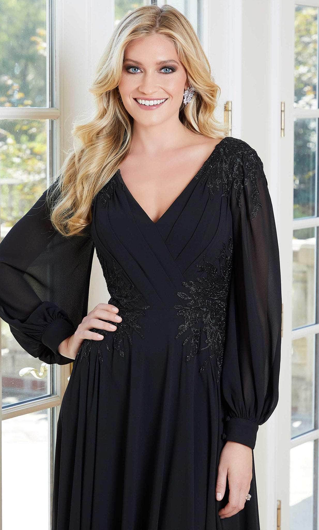 Bishop Sleeved Formal Dress