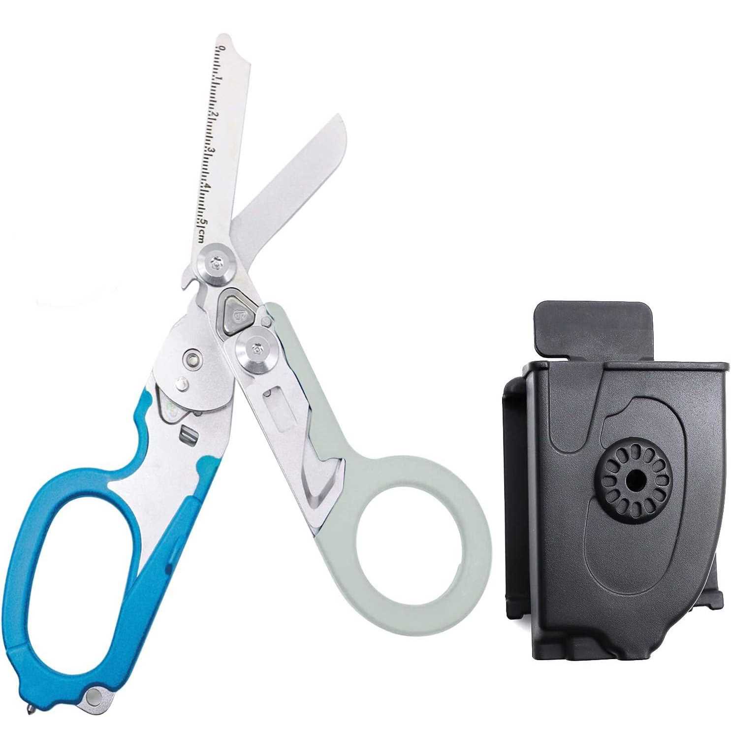 Elegital Emergency Response Shears Stainless Steel Foldable Scissors Pliers