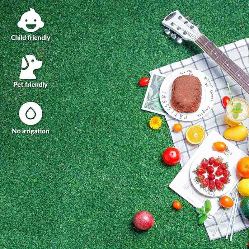Yescom Artificial Grass Mat Fake Lawn Pet Turf Synthetic Garden Outdoor Indoor