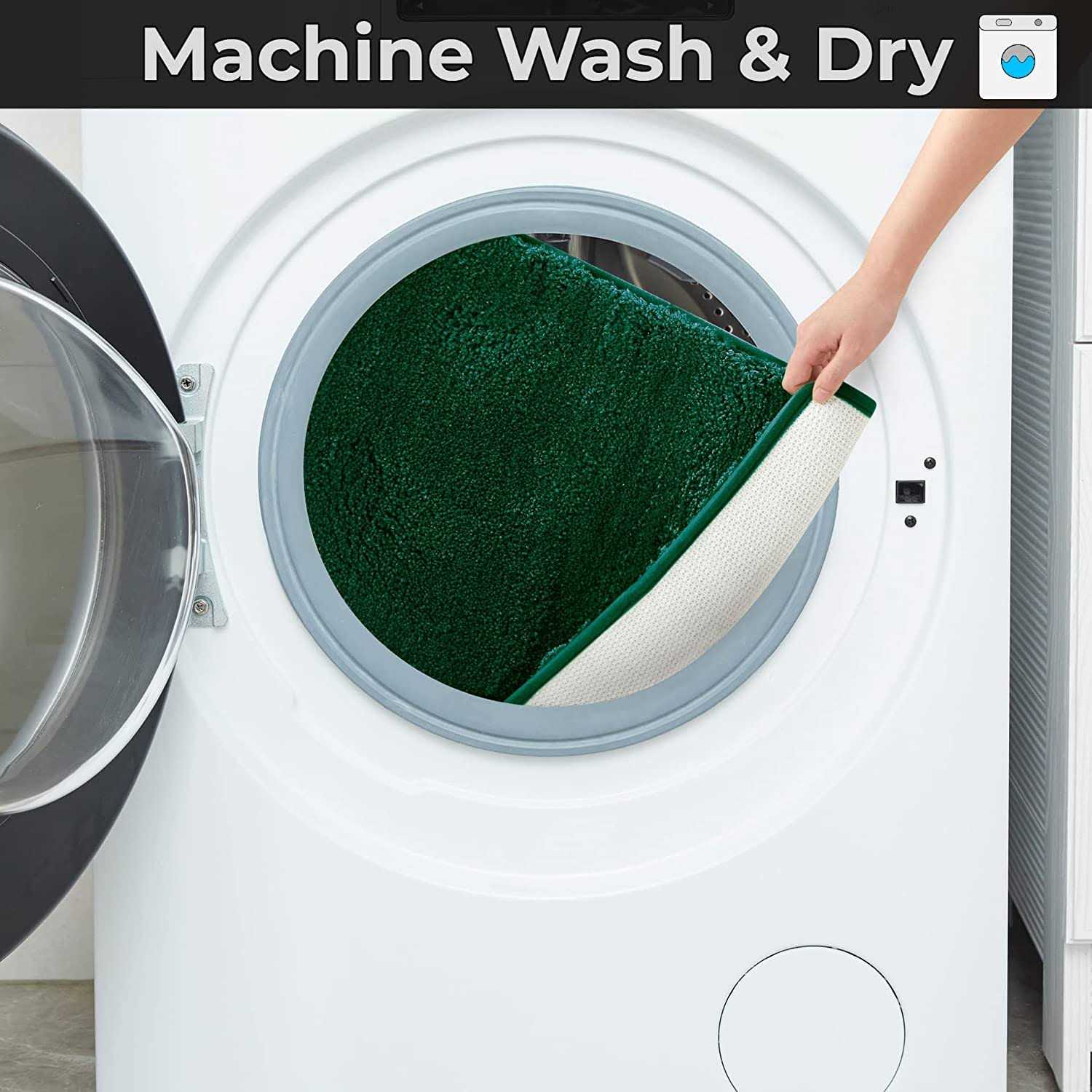 Yafa Home Fashion 1 Piece Solid Microfiber Soft Bathroom Rug