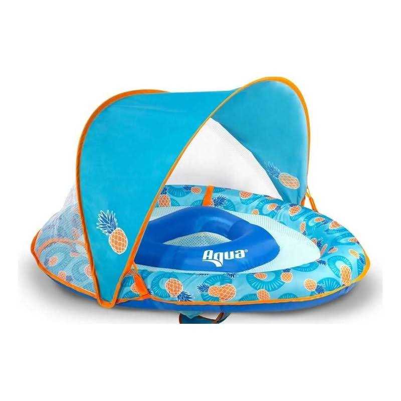 Aqua Leisure Adjustable Seat Baby Float Canopy