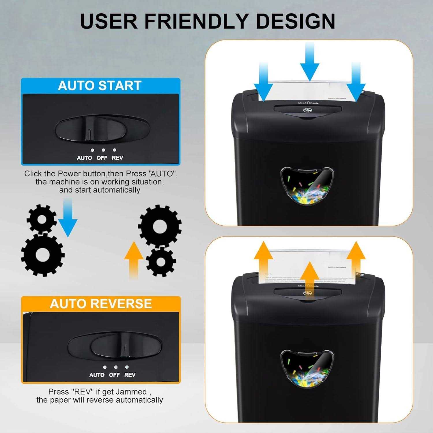 woolsche Paper Shredder 12-Sheet Cross Cut With 5.55-Gallon Basket