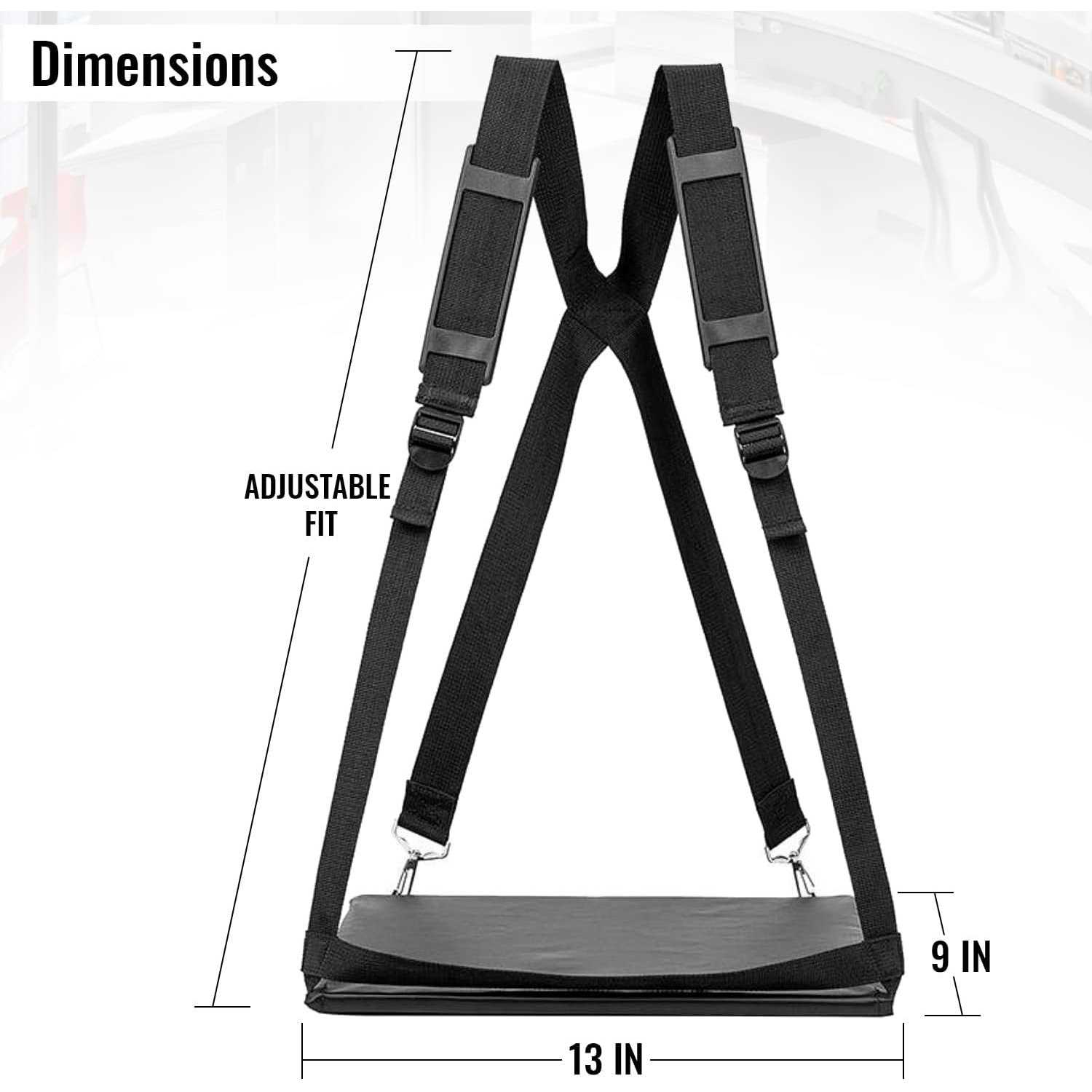 topoffice Walking Desk Mobile Laptop Desk, Hands Free Wearable Desk Mobile Laptop Harness, Standing Desk Walking Desk for Clipboard or 13 Laptop