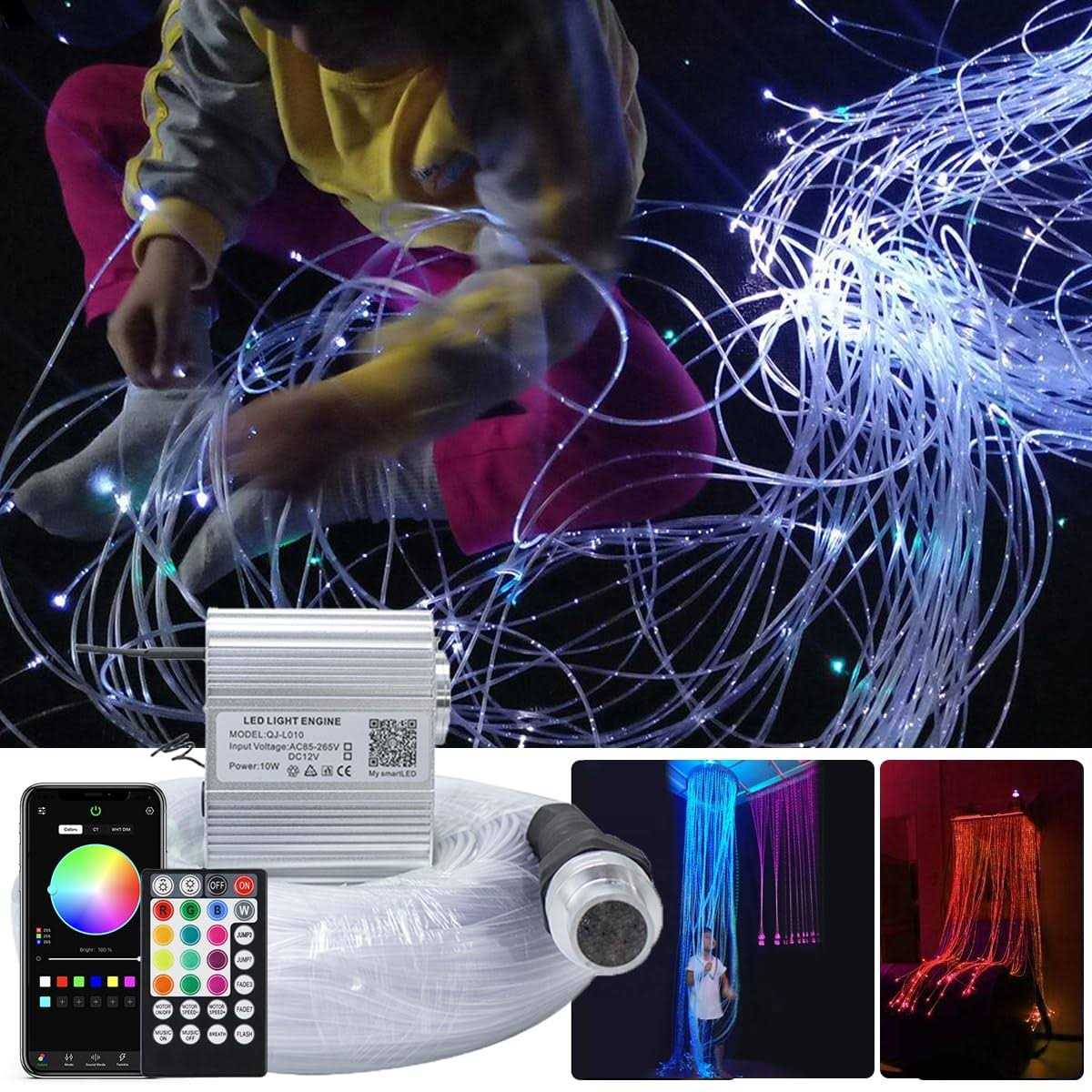 Akepo Fiber Optic Sensory Lights for Autism Sensory Room for Kids