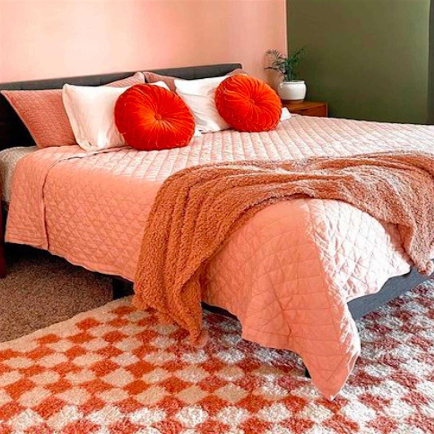 Balta Covey Plush Checkered Thick Shag Area Rug