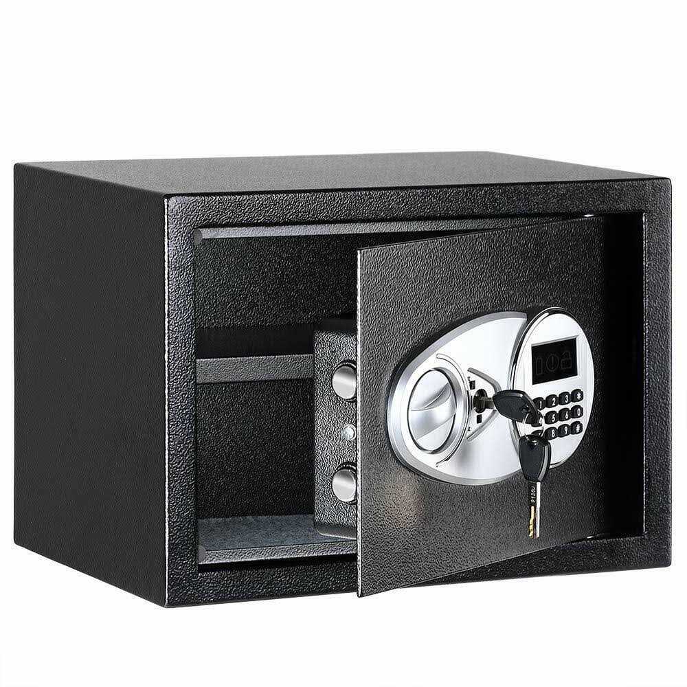 Amazon Basics Steel Security Safe and Lock Box with Electronic Key