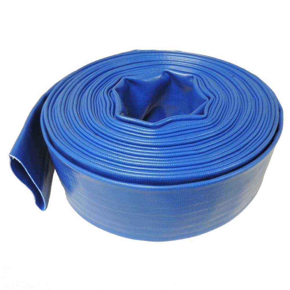 1 inch Dia. x 300 ft HYDROMAXX 4 Bar Heavy Duty Reinforced PVC Lay Flat Discharge and Backwash Hose