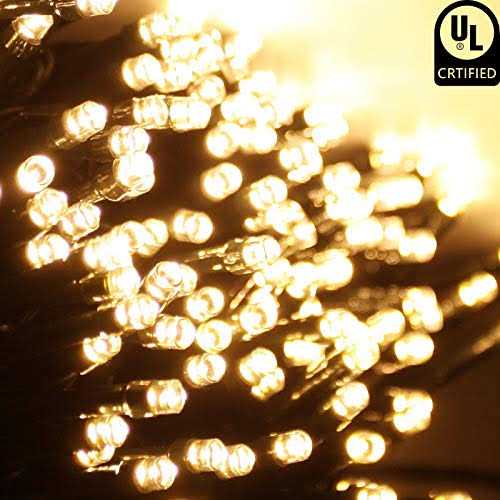 BHCLIGHT Extra-Long 95FT 240 LED Green Wire Christmas String Lights Outdoor/Indoor