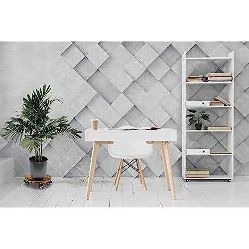 Acacia Wood Plant Caddy Plant Dolly Heavy Duty 12 inches Round Lockable