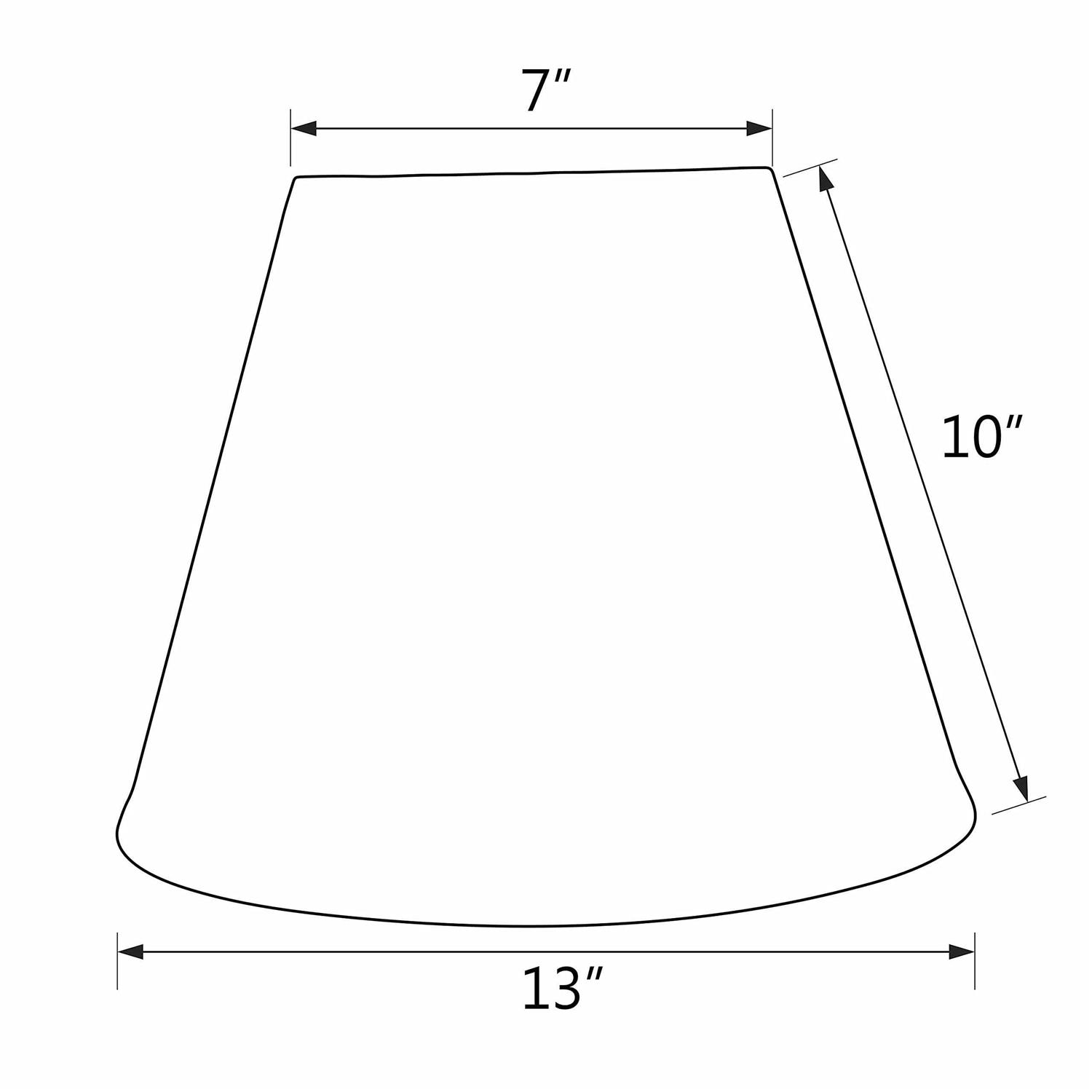 Aspen Creative Pleated Empire Spider Construction Lamp Shade