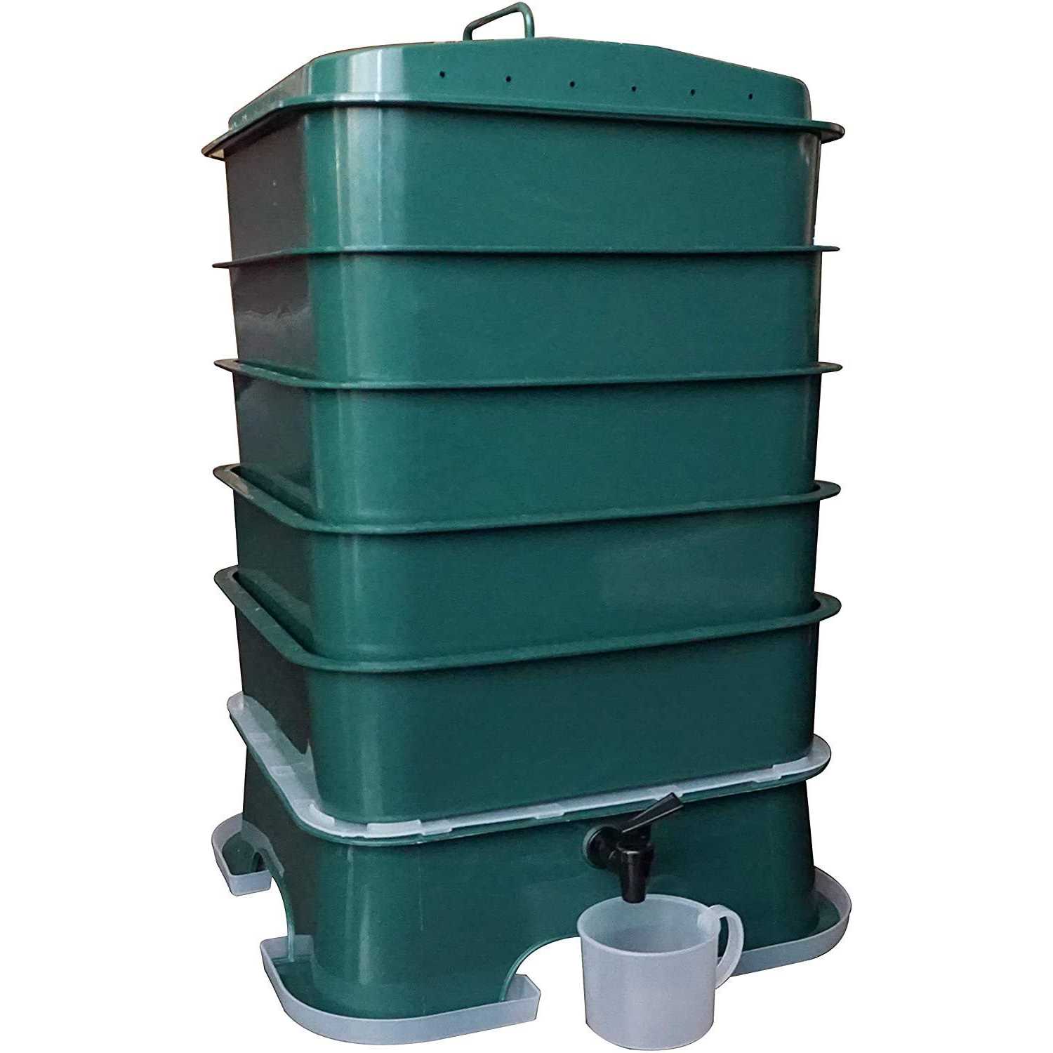 Vermihut Plus 5-tray Worm Compost Bin Easy Setup and Sustainable Design