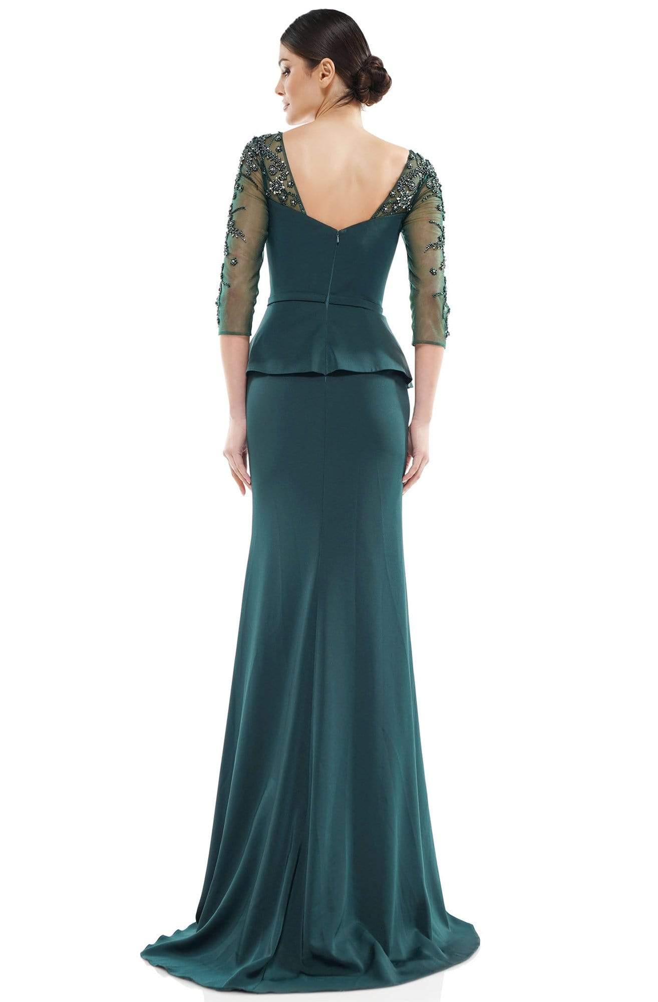 MV1037 Embellished Sweetheart Trumpet Dress