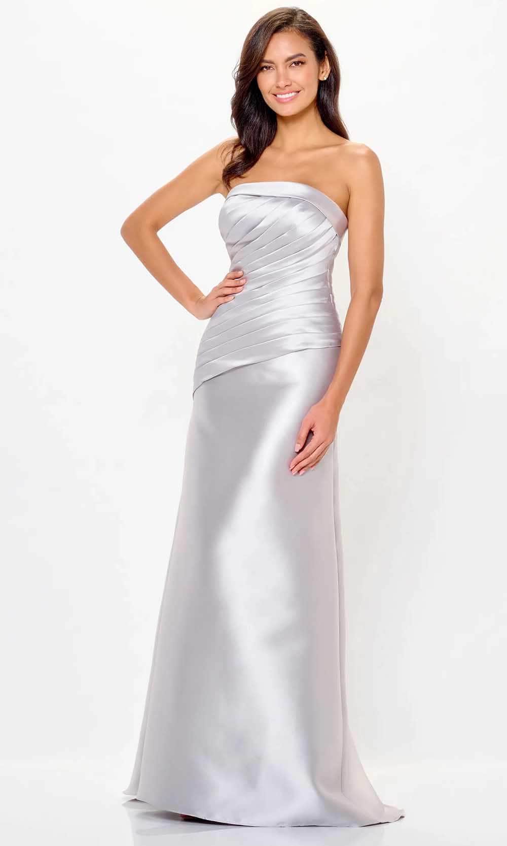 Pleated Bodice Evening Dress