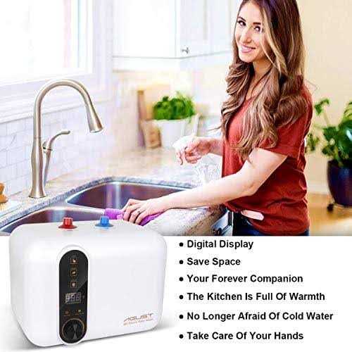 110V-120V 1.5Kw Instant Electric Hot Water Heater Under Kitchen Small Tank 2.5-3.0 Gallon Storage,Rv Trailer Instant Counter Compact Point-of-Use,2