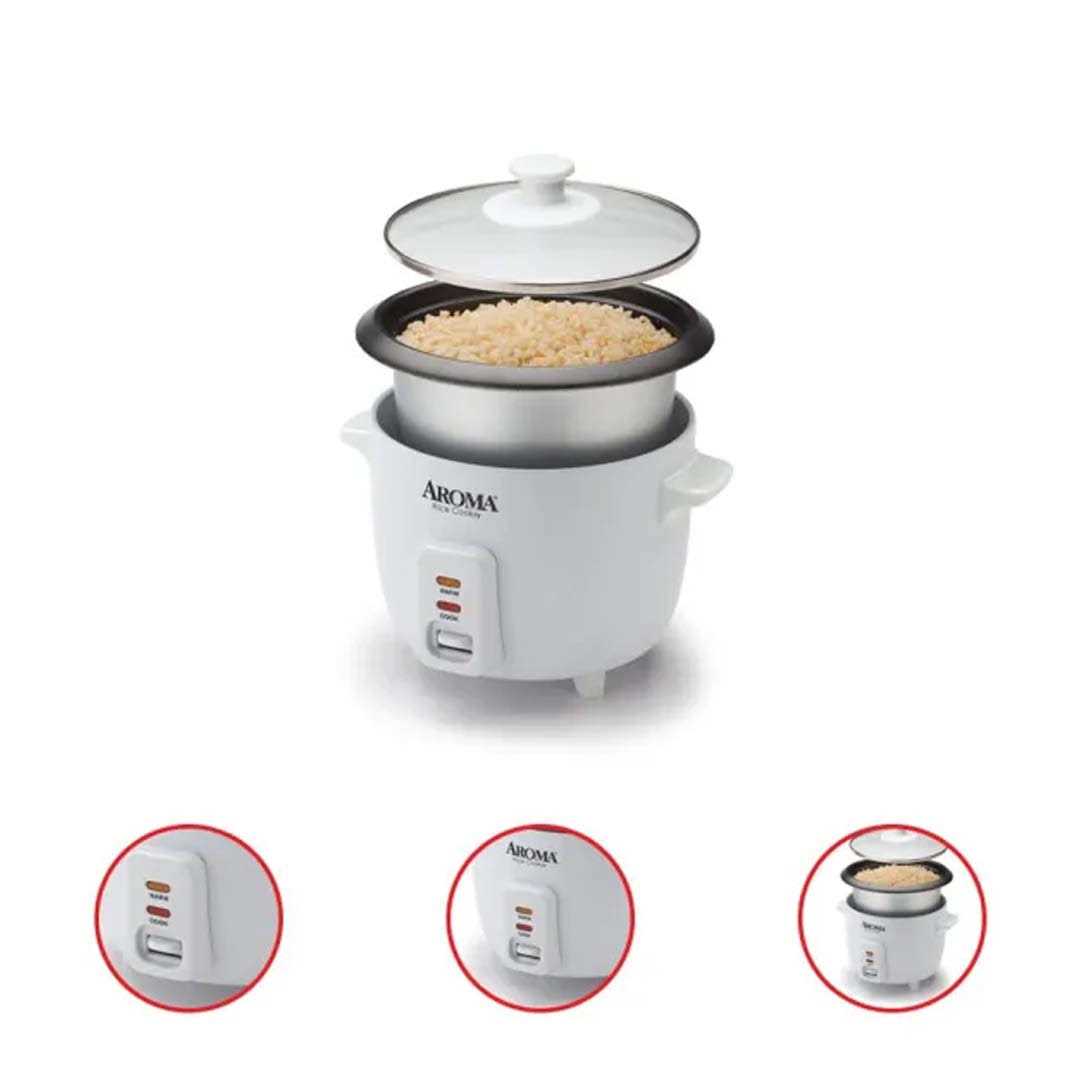 Aroma 6-Cup Pot-Style Rice Cooker