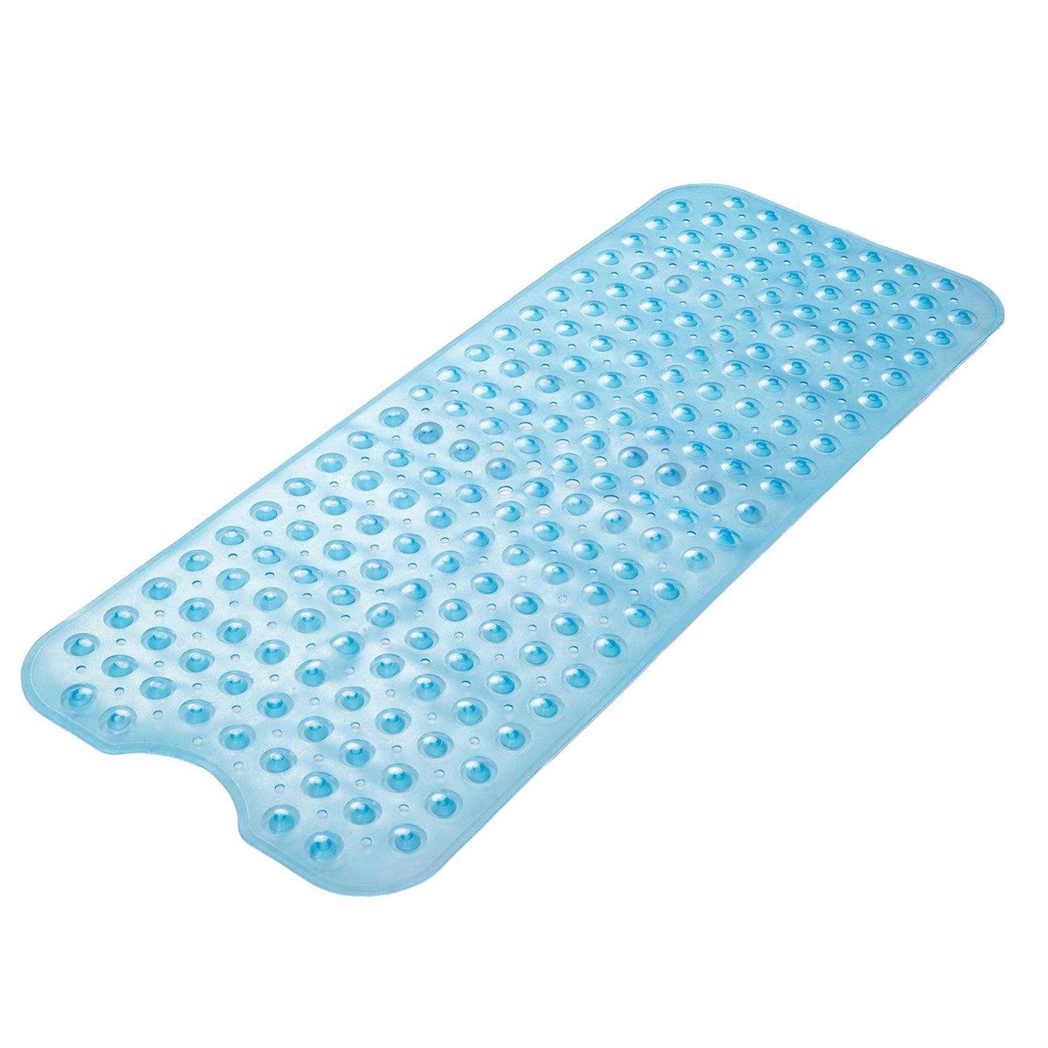AmazerBath Bath Tub Mat, 40 x 16 Inches Non-Slip Shower Mats with Suction Cups and Drain Holes