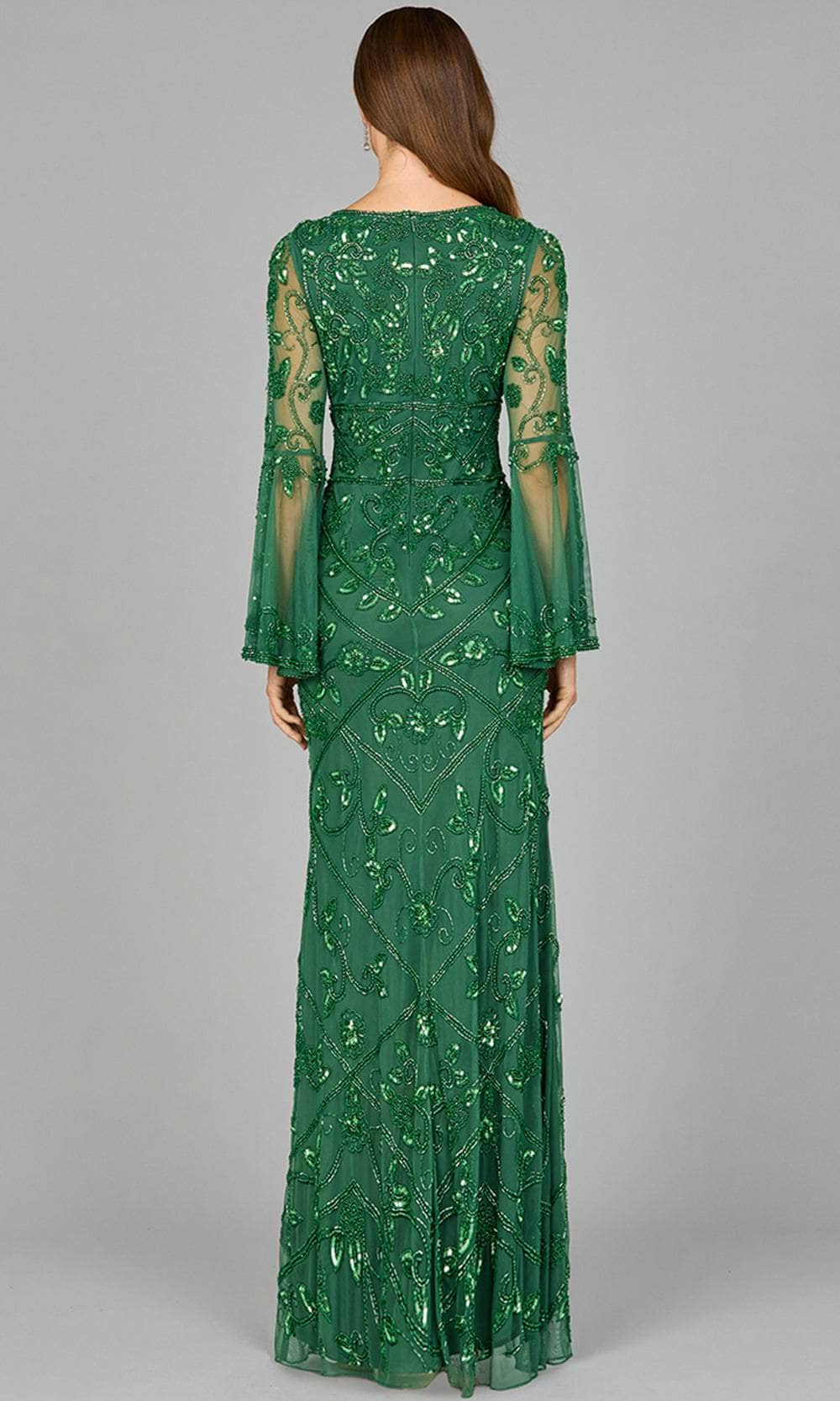 Bell Sleeve Evening Dress