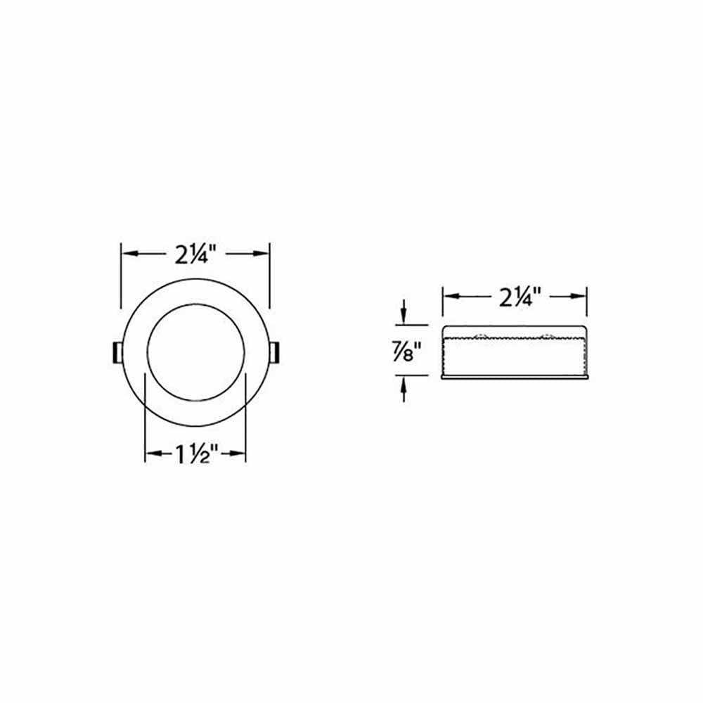 WAC Lighting Round LED Button Light