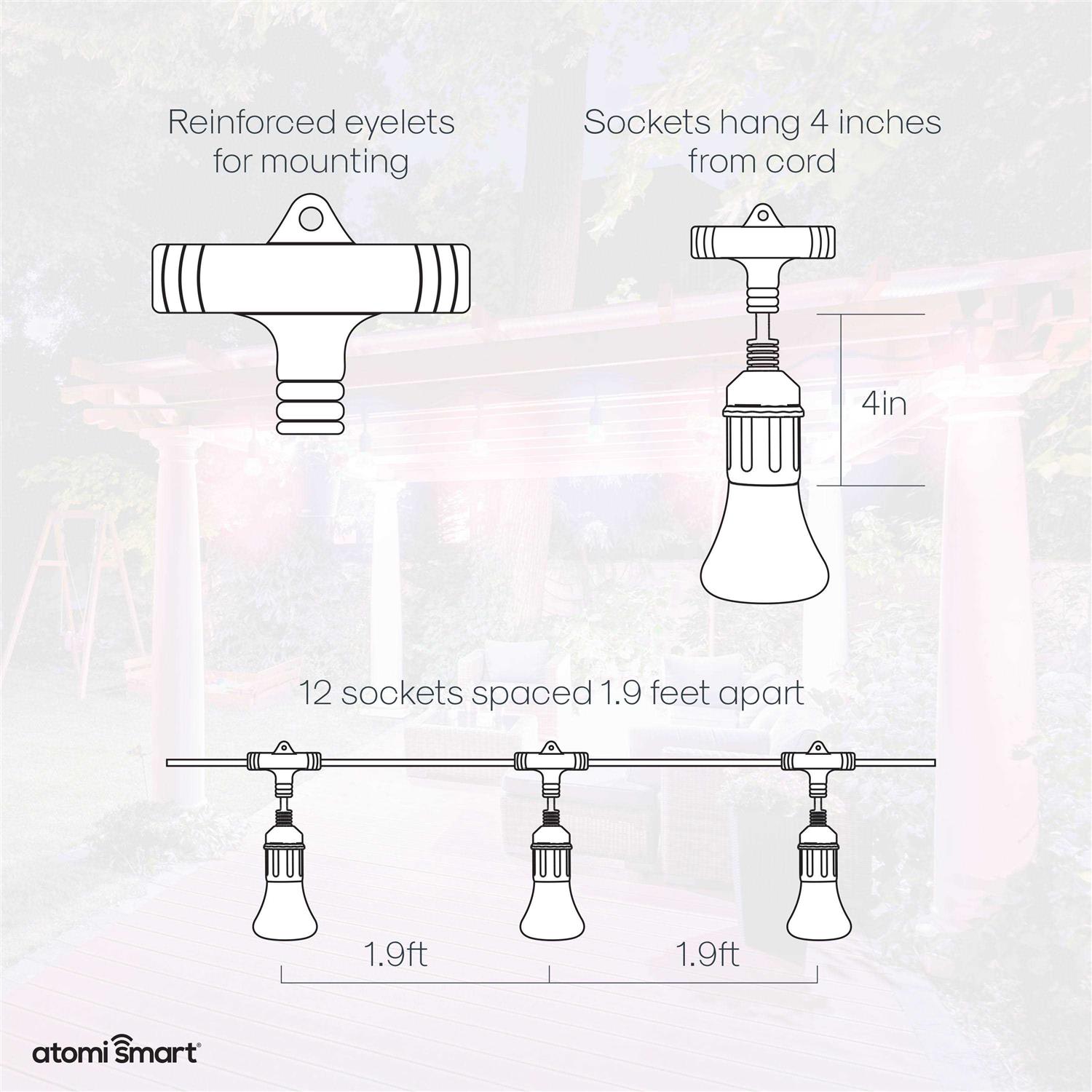 Atomi Color Smart LED String Lights