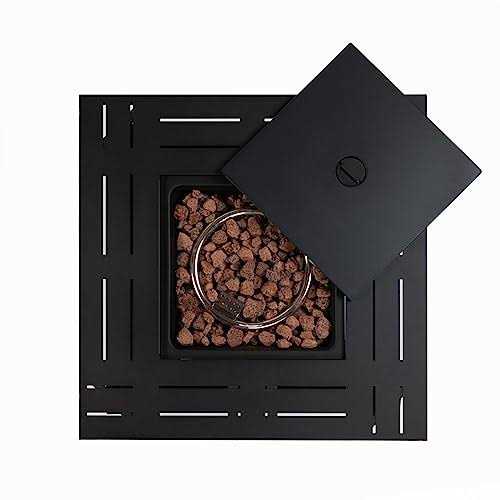 AJ Enjoy 28&” Propane Fire Pit Table 50,000 BTU Fire Table with Steel Lid