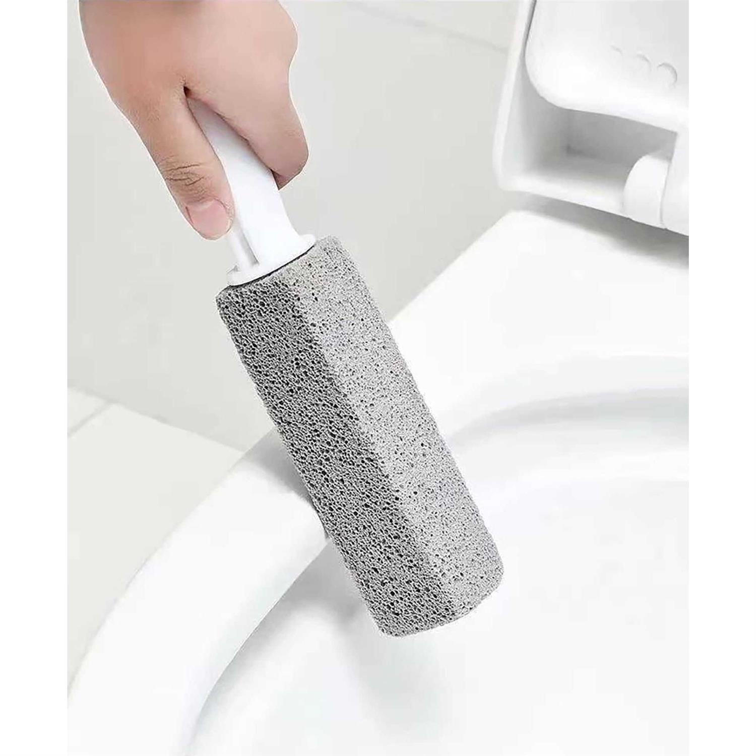 2 Pack Toilet Bowl Clean Brush with Handle,Powerfully Cleans Away Limescale Stain,Hard Water Rings, Calcium Buildup,Iron and Rust. for Cleaning