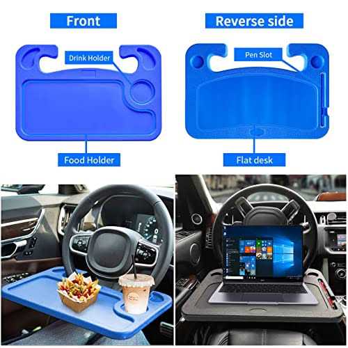 AGARES Dining table laptop table car travel table food table on steering wheel tray