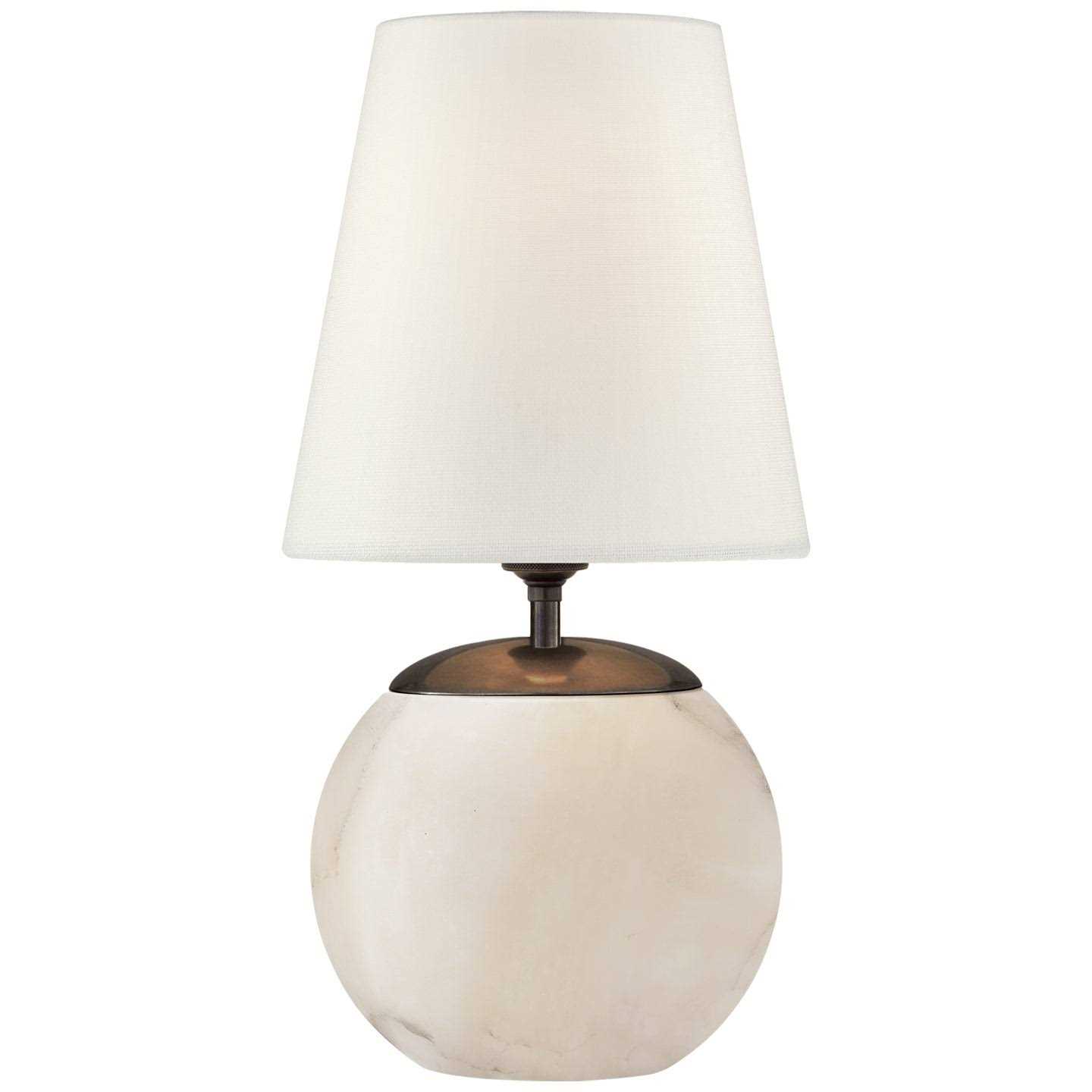 Visual Comfort Signature Tiny Terri Round Accent Lamp Linen
