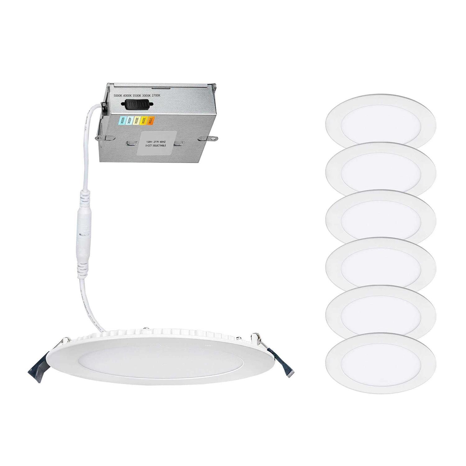 WAC Lighting Lotos Round LED 5-CCT Aluminum Recessed Kit