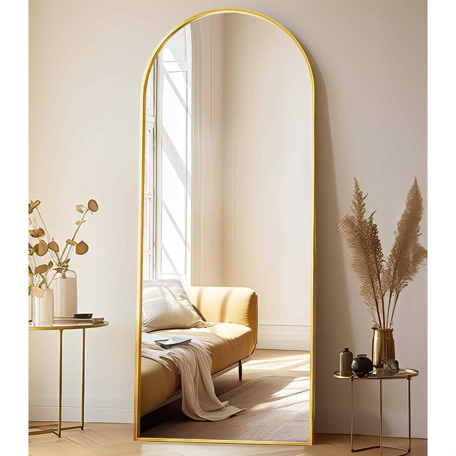 Zmycz Full Length Mirror 65×22 Floor Mirror With Stand Hanging Or