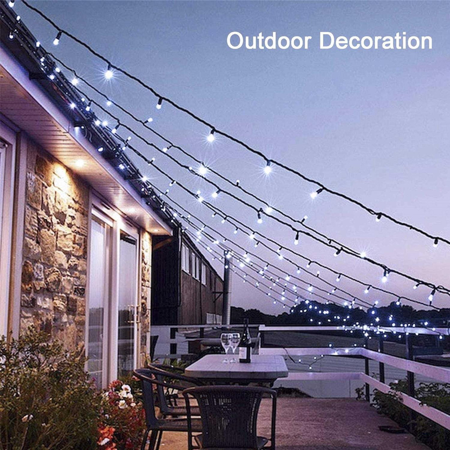 woohaha 2 pack Solar string light 100led 39ft 8 modes Solar christmas Lights waterproof for gardens