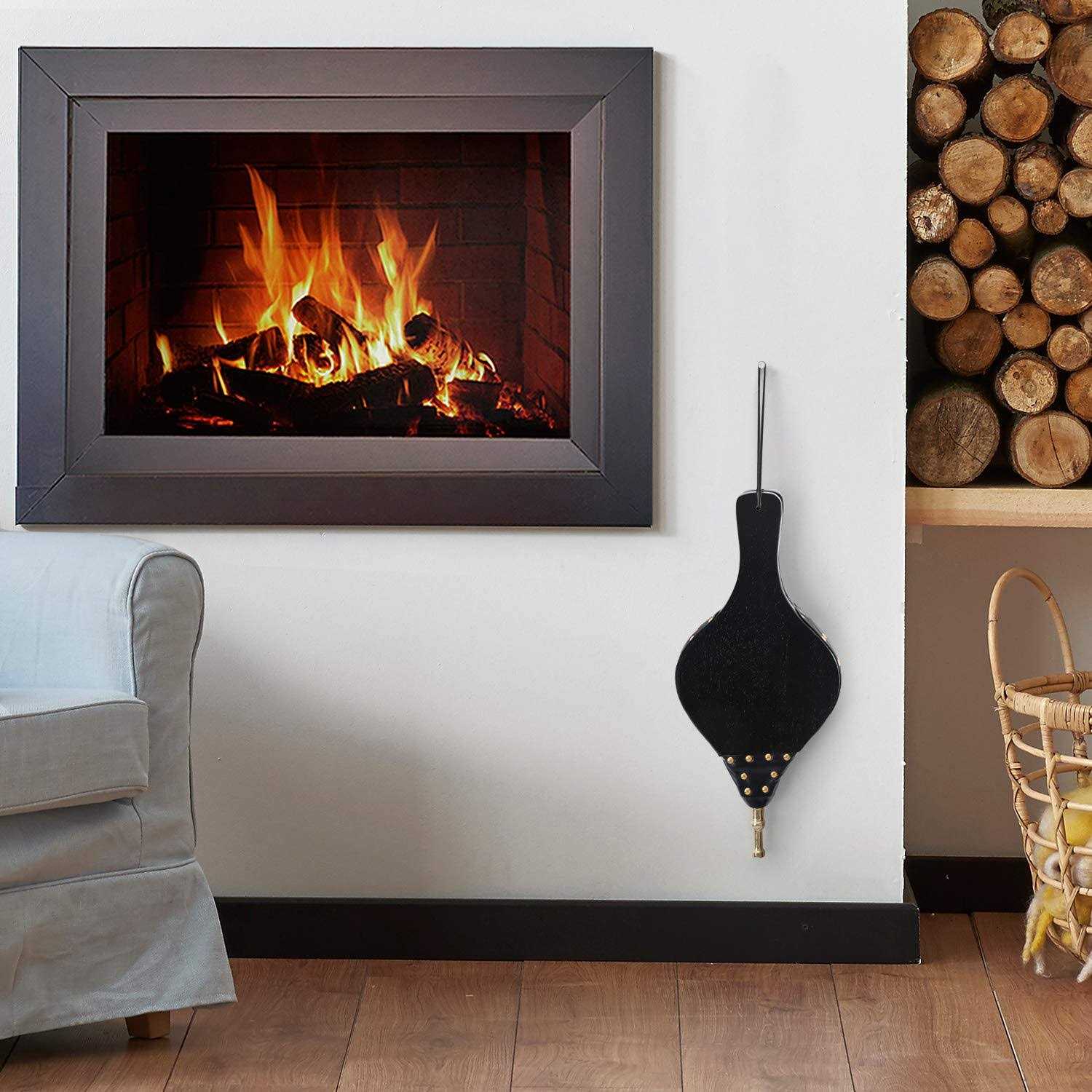 Amagabeli Fireplace Bellows 17x 7.5 Large Wood Air Blower Outdoor Model Number