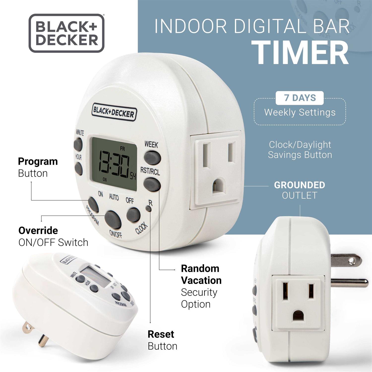 BLACK+DECKER BDXPA0023 Light Timers Programmable Indoor