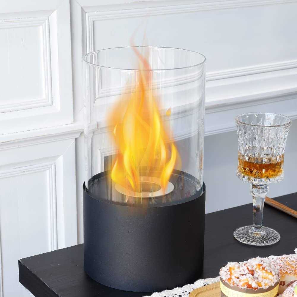 Tabletop Fire Bowl Pot|Indoor/Outdoor Portable Tabletop Fireplace–Clean-Burning Bio Ethanol Ventless Fireplace