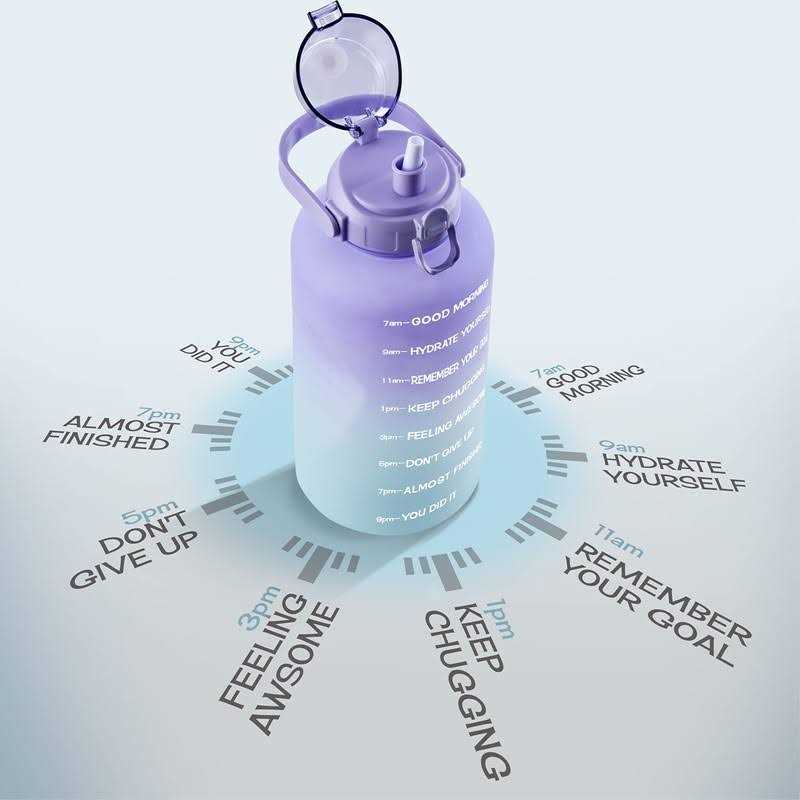 You Got This Living Motivational Water Bottle With Time Marker Gallon Water Bottle With Straw