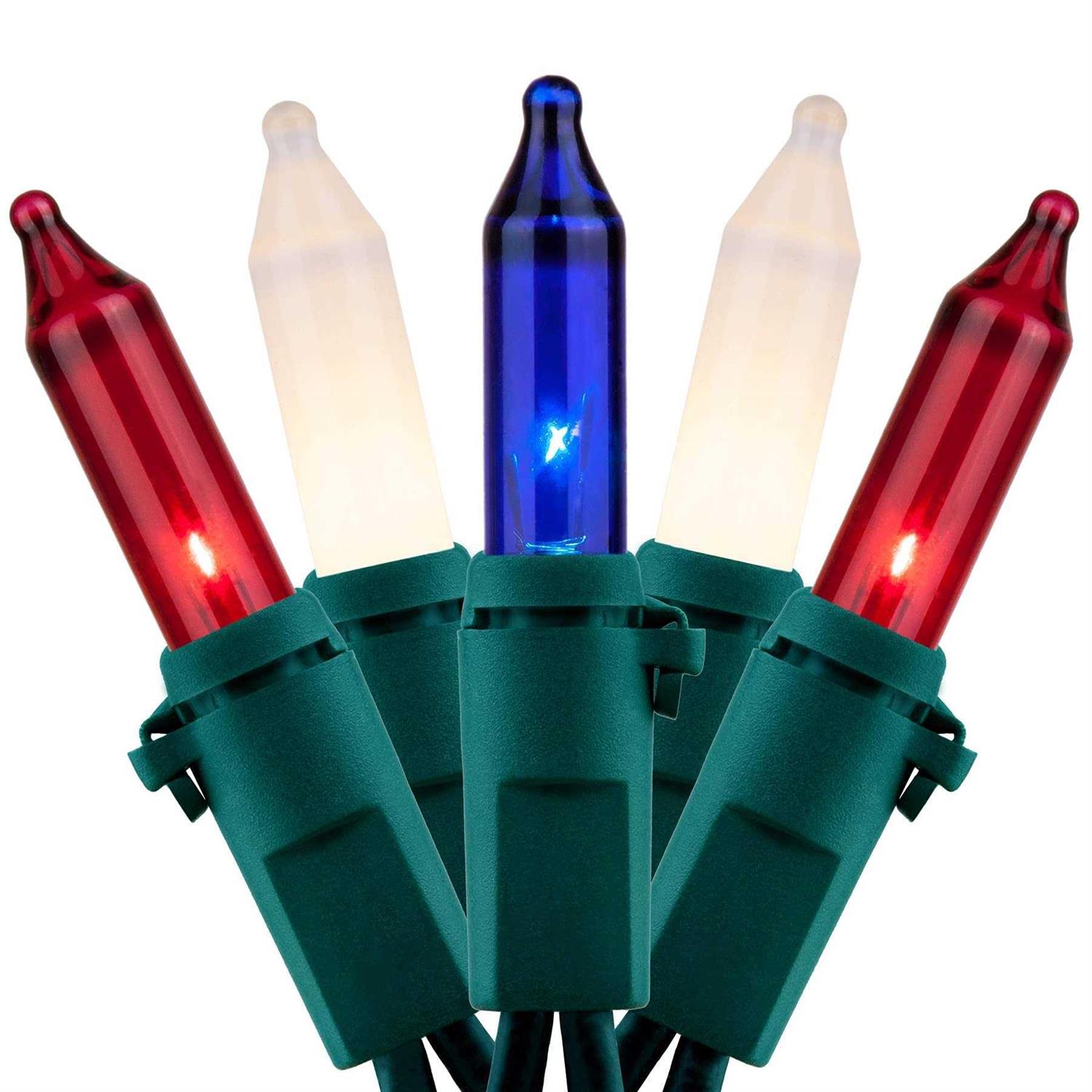 YULETIME Christmas Lights Wire 66 Feet 200 Count UL Certified String Lights