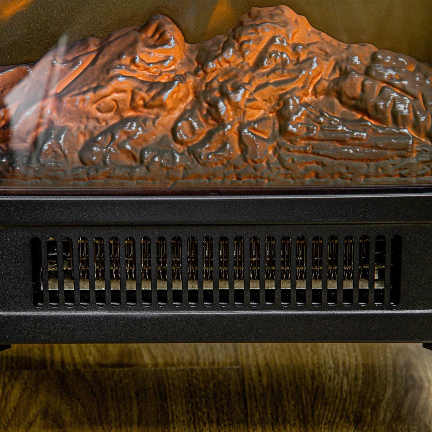 Homcom Electric Fireplace Heater w/ LED Flame Fireplace Stove