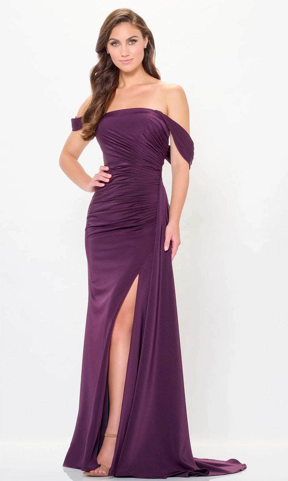 Ruched Mermaid Evening Gown