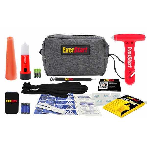 Everstart Compact Safety Kit with Escape Hammer & Emergency Signal Light