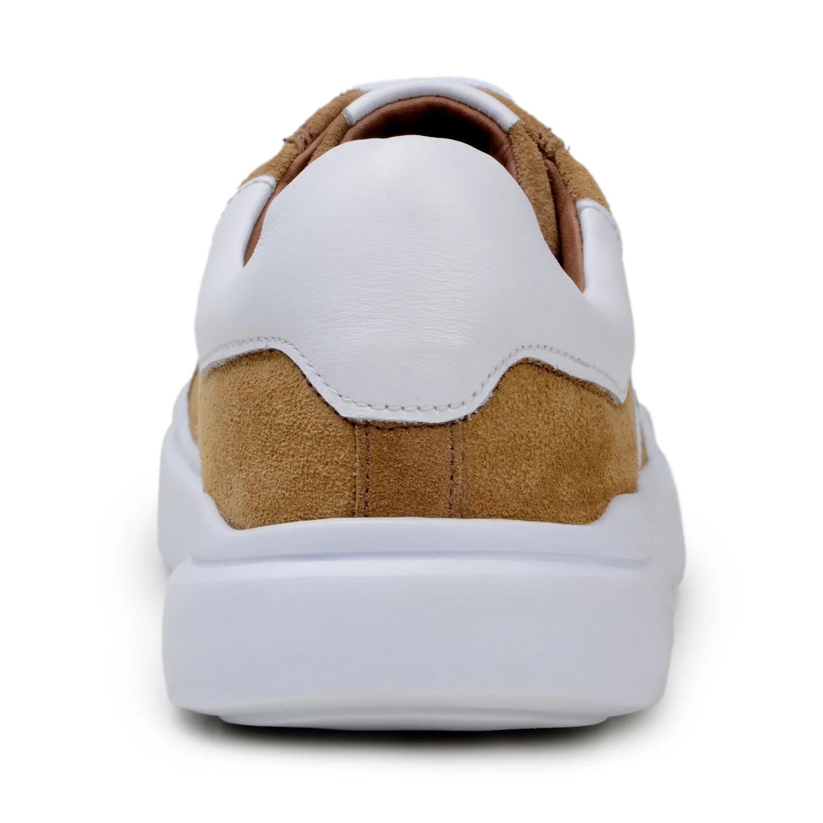 Men’s Belvedere Olivier Suede Tennis Shoe in Tan & White