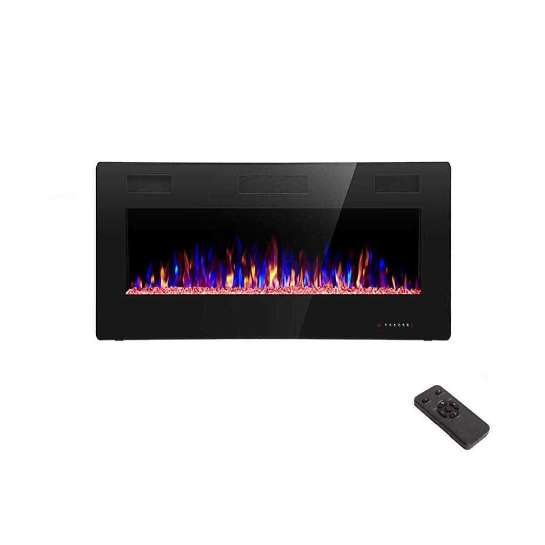 30-60 Recessed and Wall Mounted Electric Fireplace,750-1500W