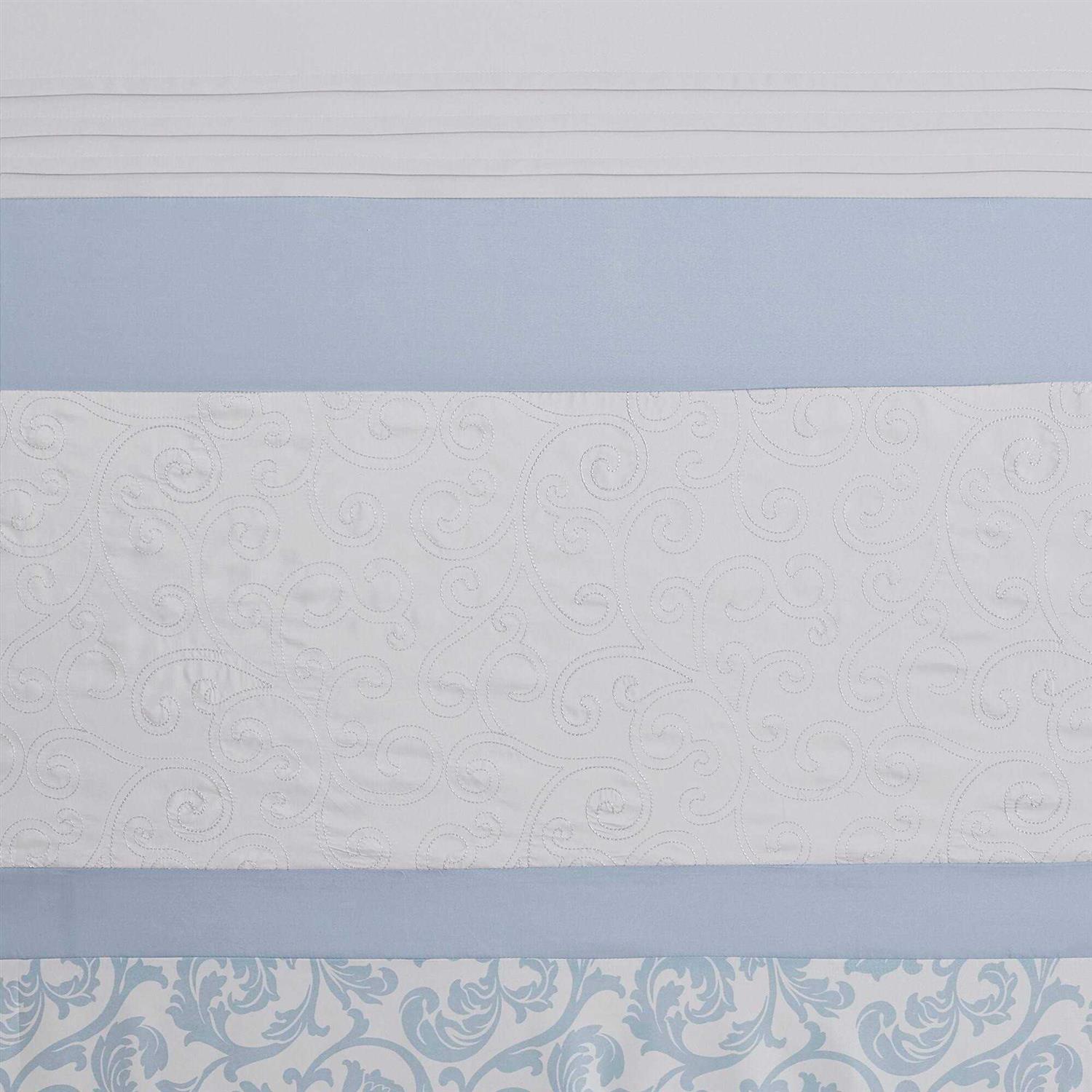 510 Design Ramsey Printed and Embroidered Shower Curtain