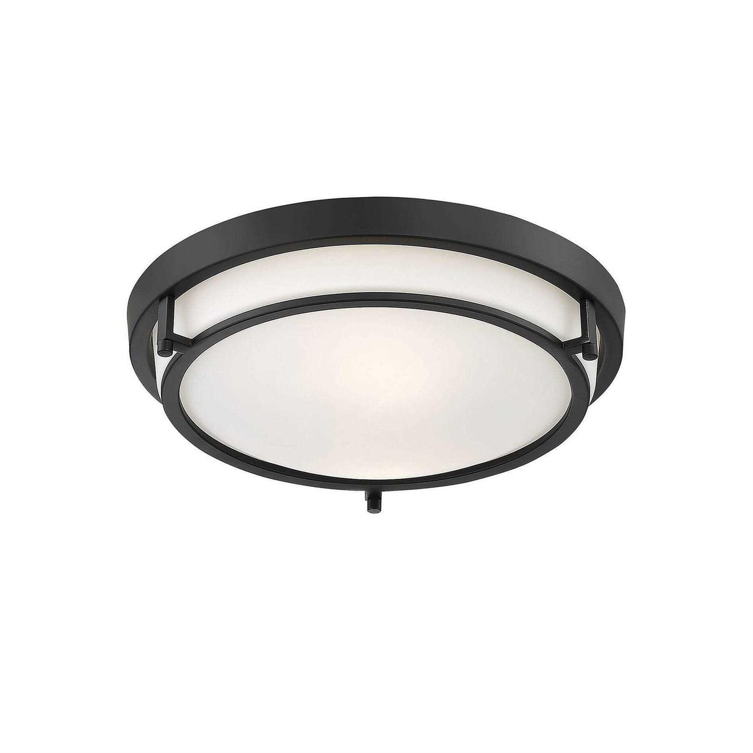 Trade Winds Lighting Slim Ceiling Light Nickel