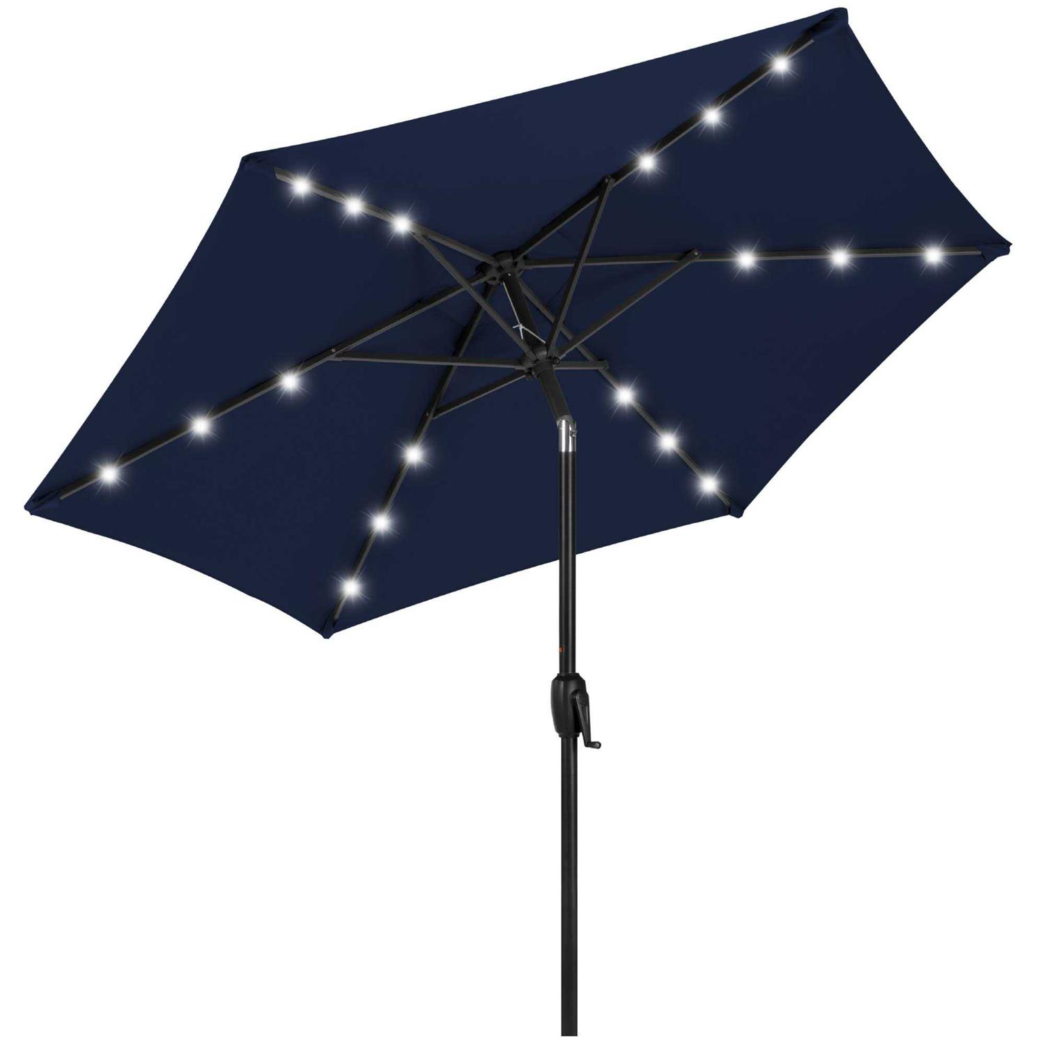 Best Choice Products 7.5ft Outdoor Solar Patio Umbrella for Deck