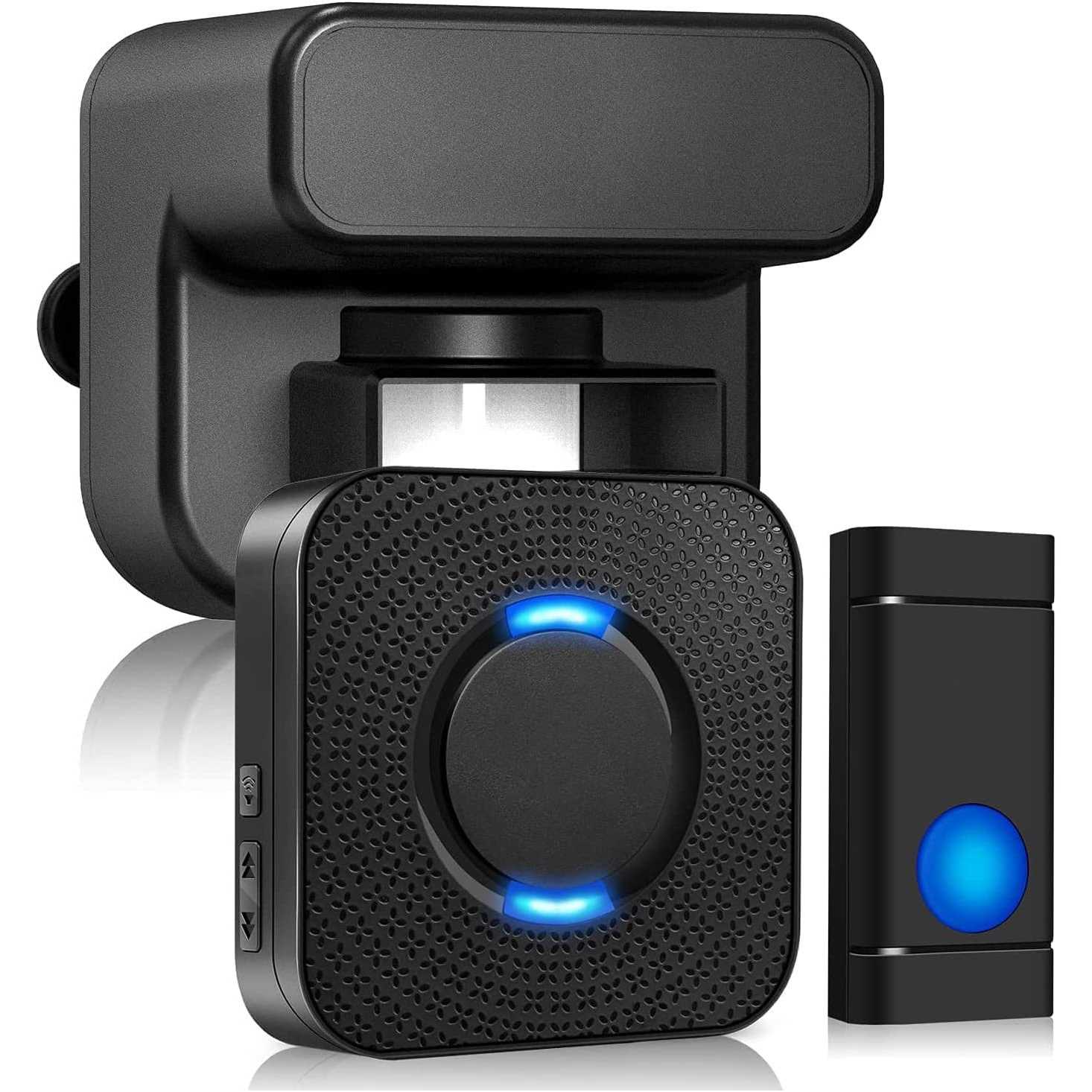 Wuloo Solar Driveway Alarm Wireless Outside 1800ft Range Outdoor Motion Sensor & Detector Driveway Alert System with Rechargeable Battery/Weatherproof