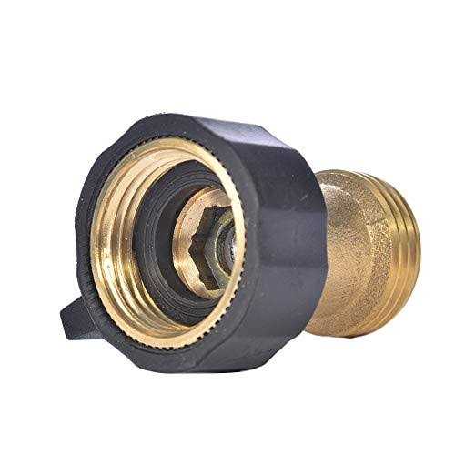 3/4 Brass Garden Hose Shut Off Valve,1-Way Restricted-Flow Water Shut-Off
