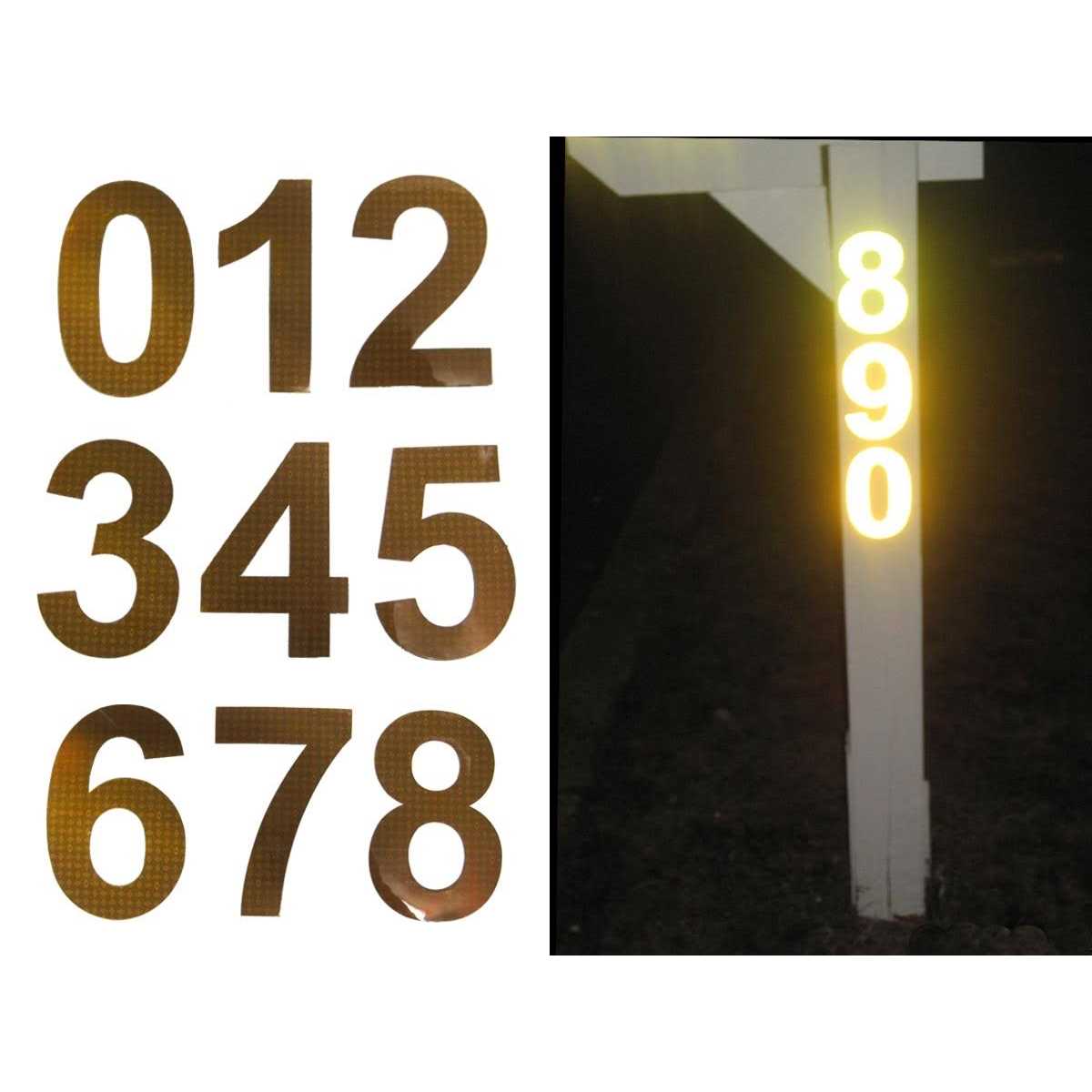 Bright Ideas RA1 Reflective Address Numbers