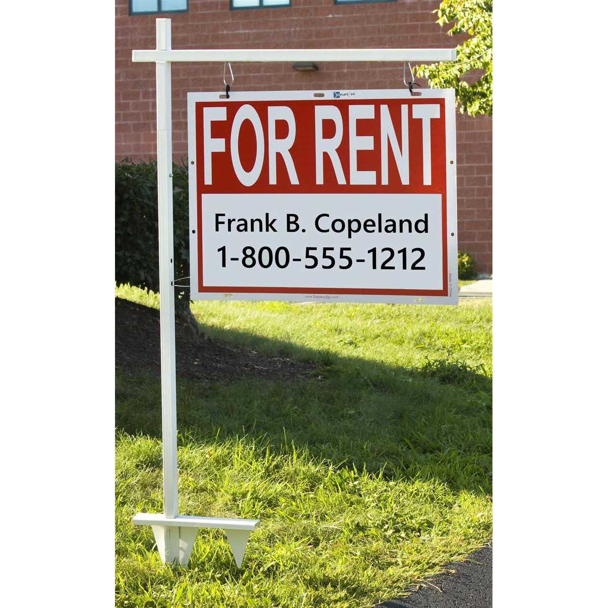 24 x 18 Real Estate Sign with Ground Stake