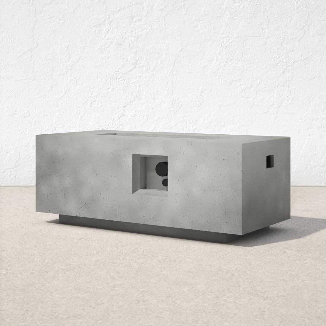 AllModern Rashid Concrete Propane Outdoor Fire Pit Table Finish