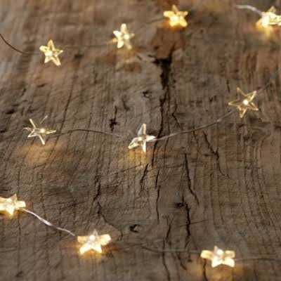 The White Company Silver Star-shaped Led Fairy Lights 4m 1